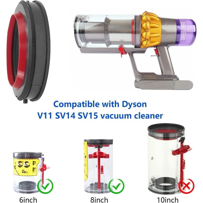 Joint d'étanchéité Fixe, Joints Fixes Compatible Avec Dyson V11 SV14 SV15,  Aspirateur Pièces de Réparation Accessoires (60) : : Cuisine et  Maison
