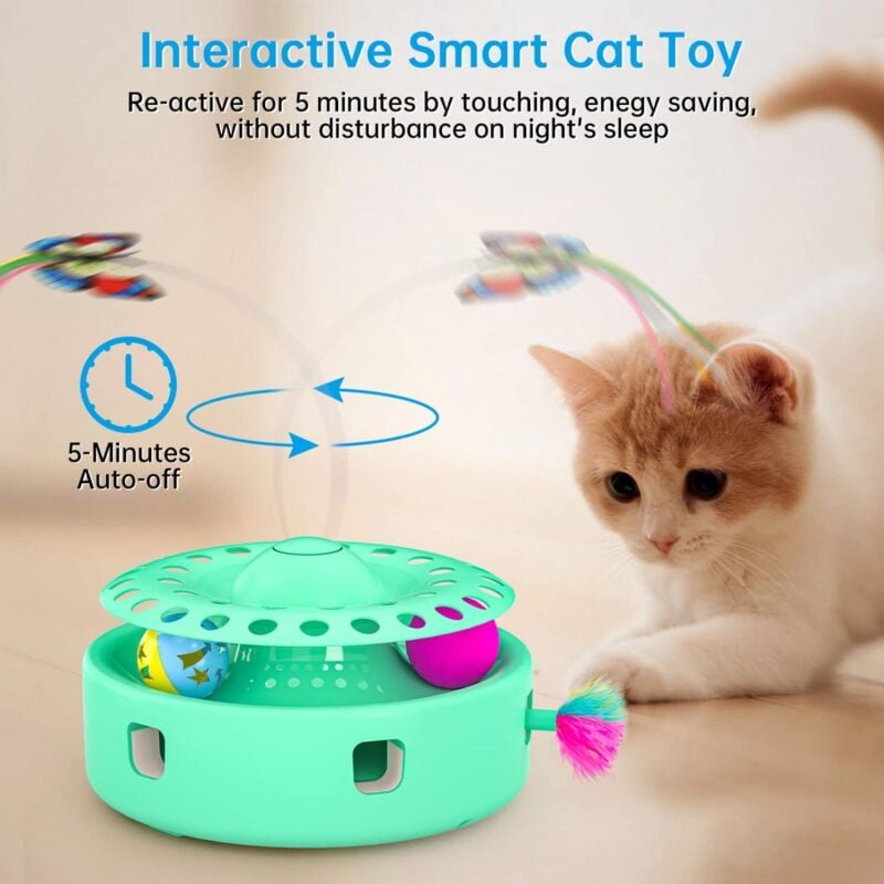 Jouets interactifs automatiques 3 en 1 pour chat pour chats d
