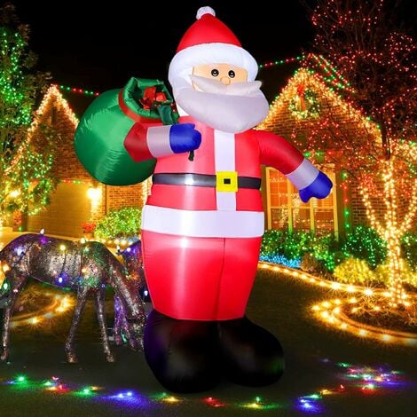 Père Noël avec lanterne solaire
