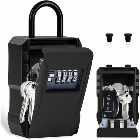 boîte à clés, coffre-fort à clés, boîte à clés avec code numérique à 4  chiffres pour