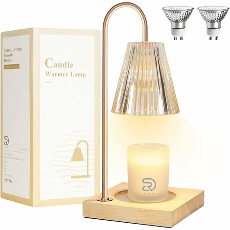 Lampe de chevet à Led en bois avec variateur - Comptoir des Lampes