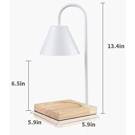 Lampe À Cire Fondante, Chauffe-Bougie en Cire Fondue avec Base en Bois,  Verre Cristal, Brûleur À Bougie Électrique, Parfum De Chambre À Coucher,  Lampe Chauffe-Bougie pour Décoration D'intérieur,2 : : Cuisine et