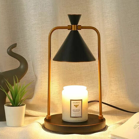 Lampe chauffe-bougie 2023 | Lumière de bougie dimmable avec minuterie |  Fondeur de bougies électrique compatible avec les petites et grandes