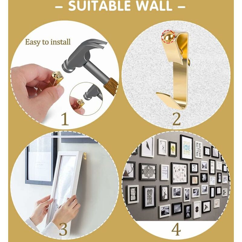 30PCS hanging pictures without nails picture hanging wall mounting sticky |  eBay