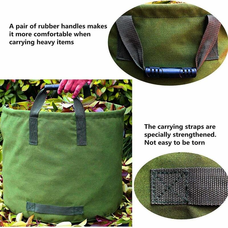 Heavy-duty Oxford Fabric Leaf Bag - Perfect For Garden Lawn Waste