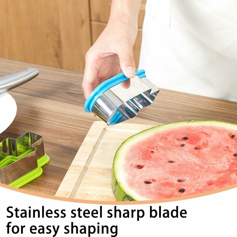 Watermelon Cutter Slicer Tool Stainless Steel Fruit Knife Molds