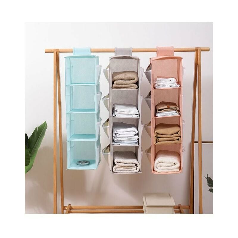 Decor Store Oxford Cloth Washable Multilayer Foldable Hanging Storage Rack  Clothes Organizer 