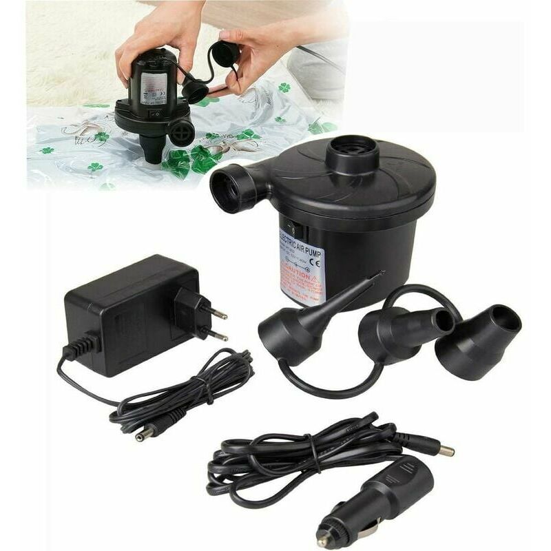 4500 mA Black Portable Wireless Air Compressor And Inflation Pump With LED  Suitable For Car Tires 1PC