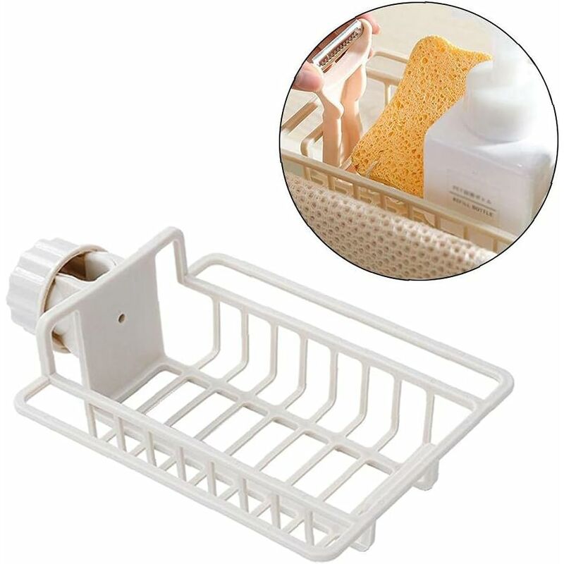 1pc Cream-colored Silicone Dish Drying Mat For Kitchen Sink Faucet, With  Multi-functionality As Sink Drainage Board