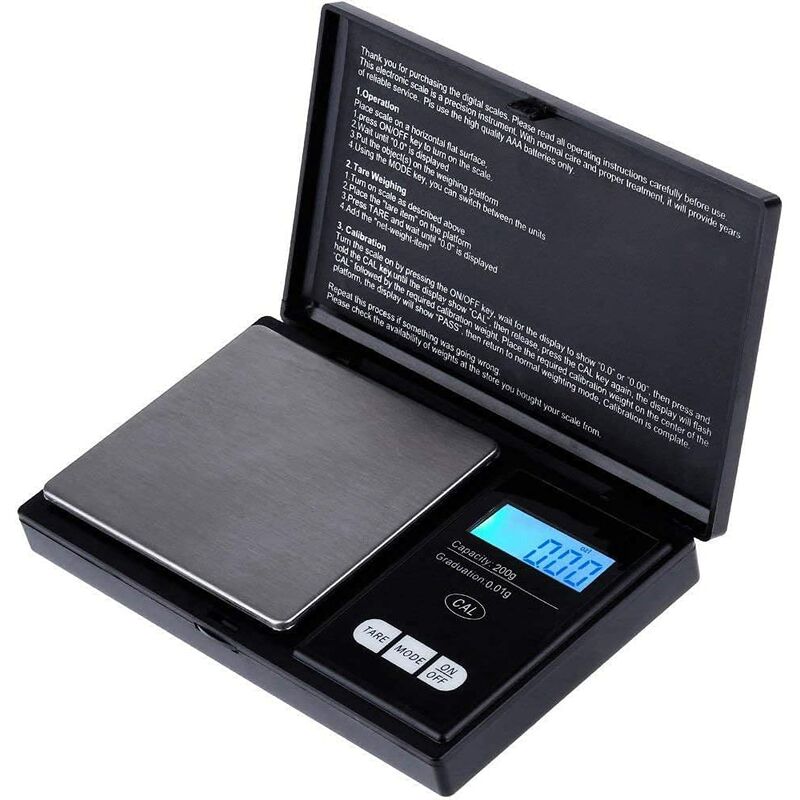 Pocket Size Portable Food Scale Travel Jewelry Scale Gram Capacity 500g  /200g Kitchen Small Scale Lab Measuring Scale