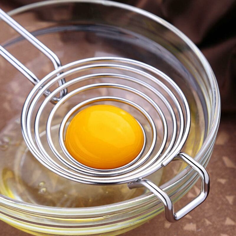 Vintage Egg Separator and Spring Coil Whisk 
