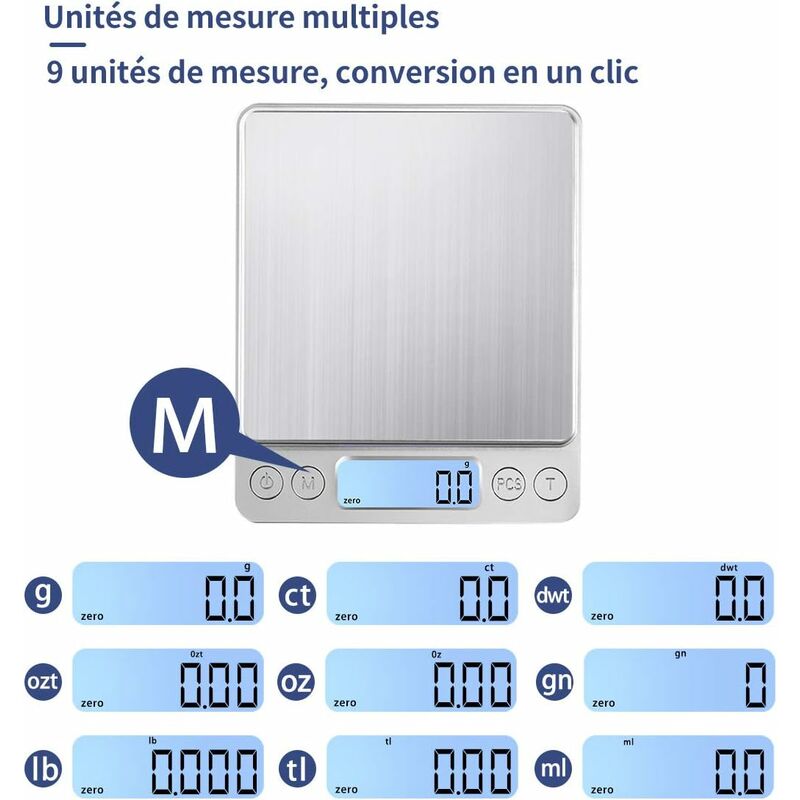 Small Espresso Scale With Timer 1000g X 0.1g, Scales Bright Backlit Lcd  Display, 2 Batteries