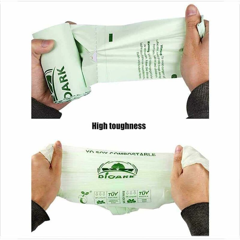 50pcs Trash Bags Large Capacity Trash Bag Disposable Thickened Storage Bags  Clear Recycling Bin Liners Bags Plastic Refuse Sacks