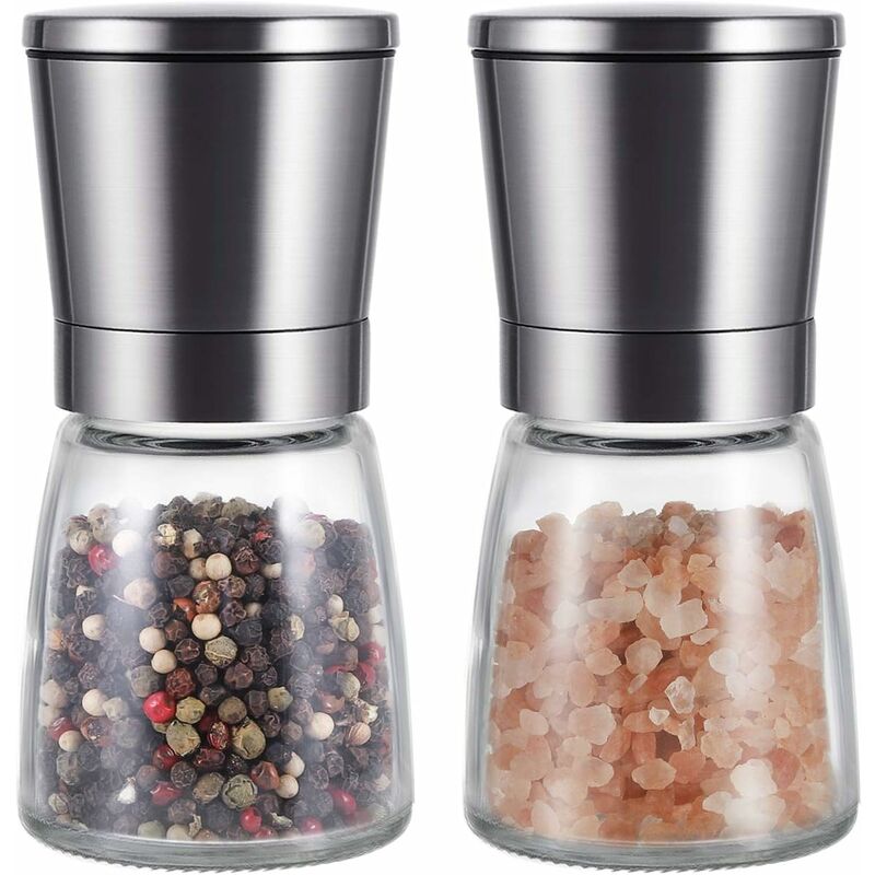 20.5cm Copper Coloured Salt & Pepper Mills Set Pots Grinders