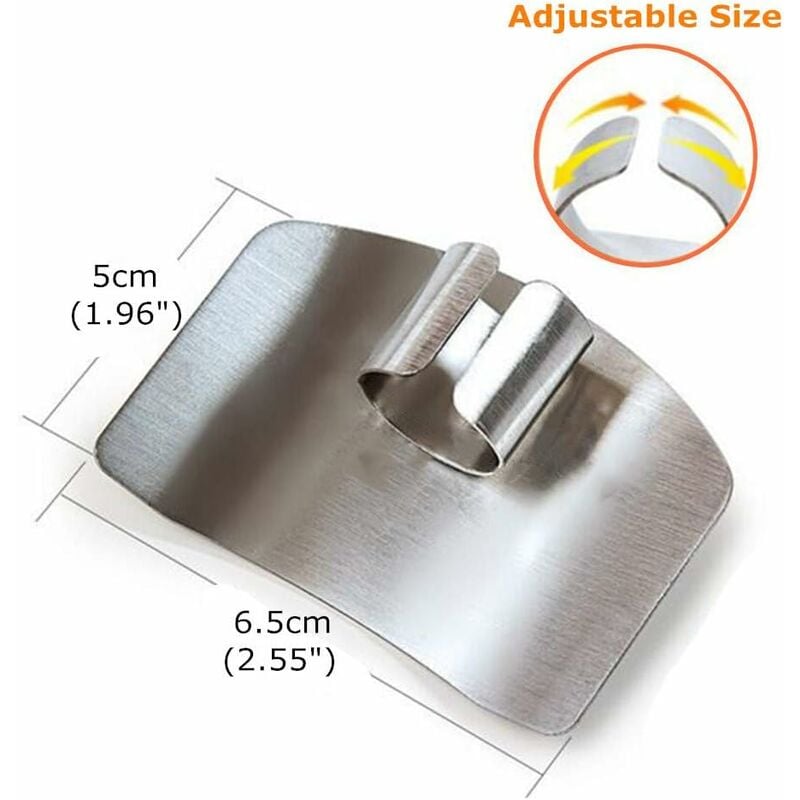 8PCS Stainless Steel Cutting Food Finger Guard For Cutting