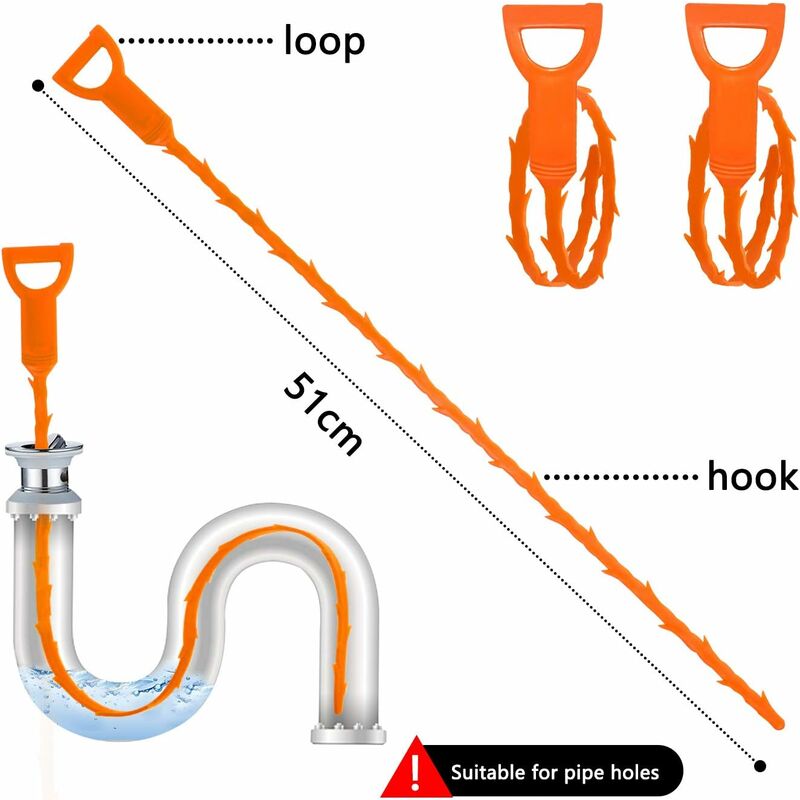 BN Drain Clog Remover Toilet Plunger, Drain Clog Remover with 4 Sized  Suckers, High Pressure Air