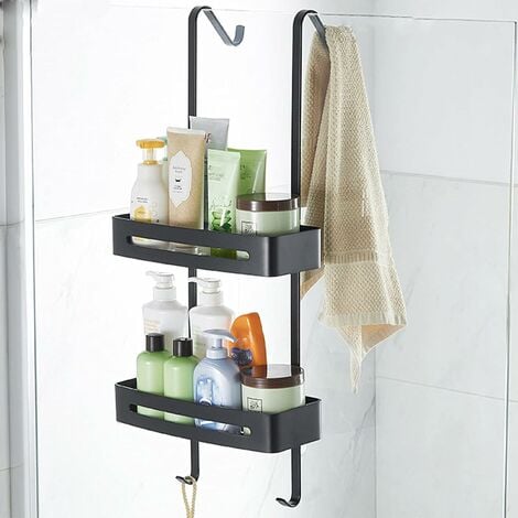 BATHBEYOND Shower Caddy Suction Cup Tier Shower Shelf - Adjustable Shower  Caddy 400 Stainless Steel No-Drilling and Extra Adhesive Sticker for More