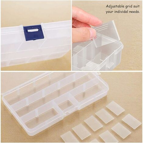 4PCS Small Plastic Storage Container Boxes Box DIY Coins Screws