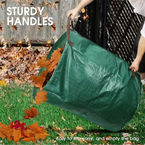 72 Gallon (272 Liters) Leaf Bags, Reusable Yard Waste Bags, Heavy