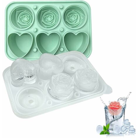 1pc Silicone Ice Bucket Cup Mold Ice Cubes Tray Food Grade Quickly
