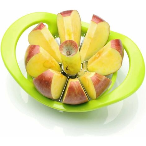 Apple Slicer - 3 In 1 Corer And Peeler, 8 Stainless Steel Blade Coring Tool  And Press - Fruit Cutter Coring Cutter Coring And Slicing (green) (1pcs)