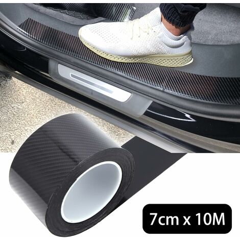 Car Door Sill Protector, 7 x 10M Universal Door Edge Protective Film,  Carbon Fiber Nano Glue Sticker for Car Bumper Protection