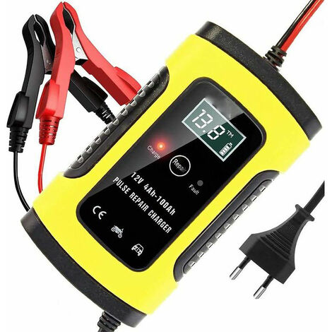 Ultimate Speed 6V Or 12V LCD Car Motorcycle Battery Charger Overload  Protection