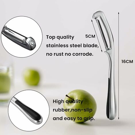 2pcs Vegetable Peeler For Kitchen, Potato Peelers For Fruit Straight Blade,  Durable Non-slip Handle