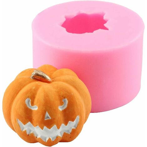 Halloween Molds 3Pcs Pumpkin Silicone Mold Nonstick 3D Silicone