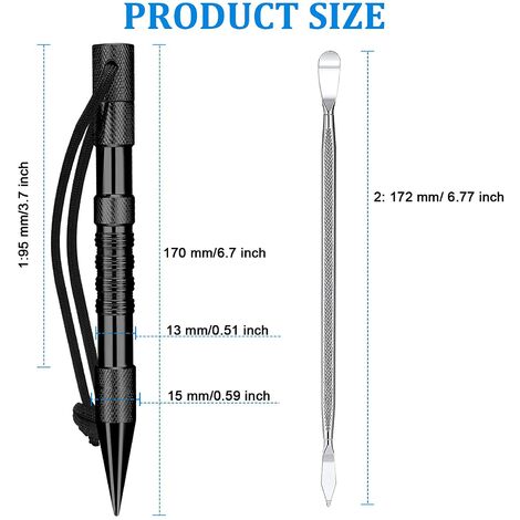 9 Pcs Stainless Steel Paracord Needle FID Set Paracord Lacing Stitch Needle  and Straightening Tool with Velvet Pouch for DIY Craft Supplies, Leather