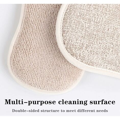 STOL 10 Pack of Anti-Scratch Double-Sided Abrasive Microfiber Cleaning  Sponges for Versatile Cleaning of Dishes, Pots and Pans All at Once (Five  Colors)