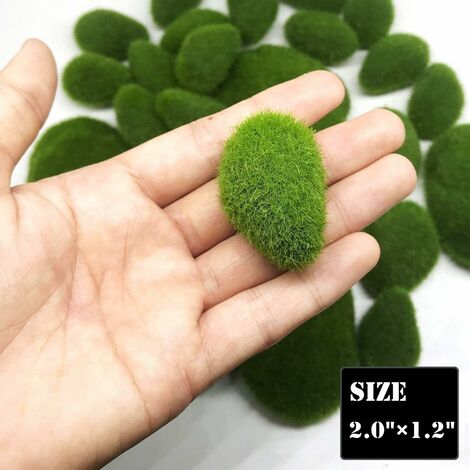 4/8pcs Artificial Moss Rocks - Decorative Fake Moss Balls For Floral  Arrangements, Fairy Gardens & Crafting