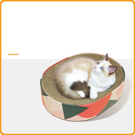 Round cat scratching sales post