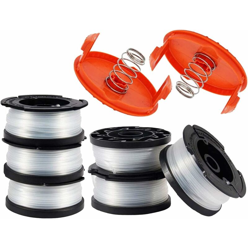 Replacement Spool Compatible With Black And Decker Af-100 Weed Eater Spools  Refills Line Autofeed 30ft 0.065 Gh600 Gh900 With Rc-100-p Spool Cap