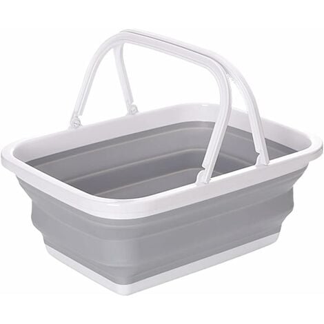 1 Piece Collapsible Dish Bowl, Plastic Collapsible Laundry Basket, Portable  Outdoor Picnic Basket, For Washing Dishes, Camping, Hiking and Home Sink