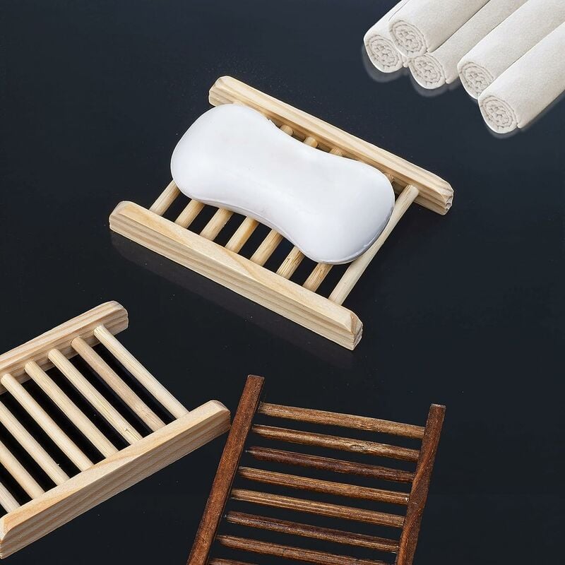 10pcs Self Adhesive Soap Holder With Drainage Stick On Soap Dishes