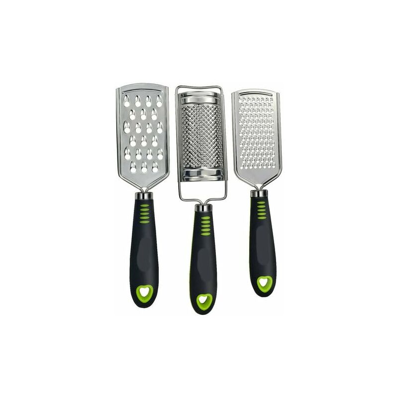 Professional Cheese Grater - Stainless Steel, XL Size, 4 Sides - Perfect  Box Grater for Parmesan Cheese, Vegetables, Ginger - Dishwasher Safe - Black