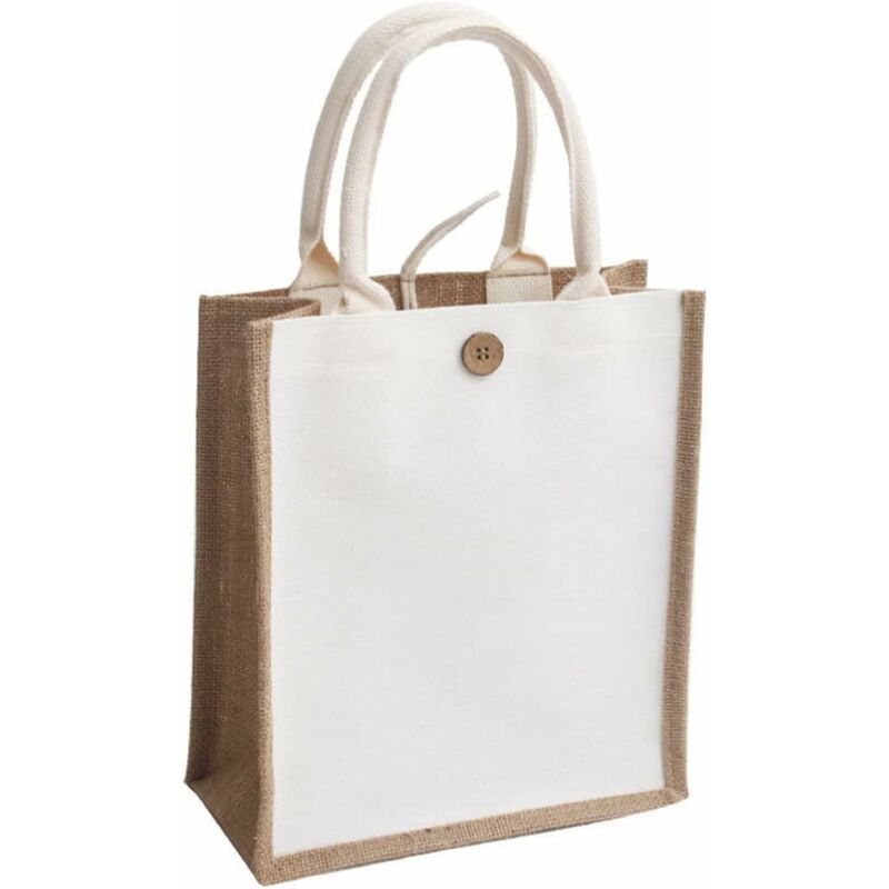  Natural Large Capacity Jute Shopping Bag Eco Friendly