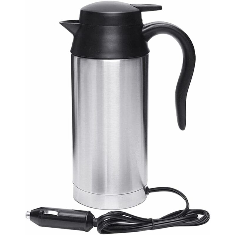750ml Electric Kettle Stainless Steel 12V Automatic Heating Fast Heating  Electric Heating Mug Travel Thermoses For Long Car Trips, Camping, Outdoors  - MODOU