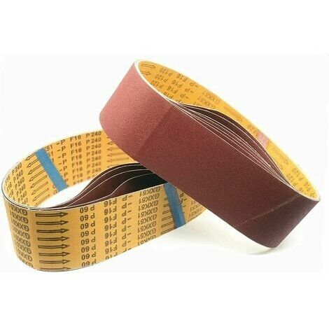 Grit leather belt with double metal loop