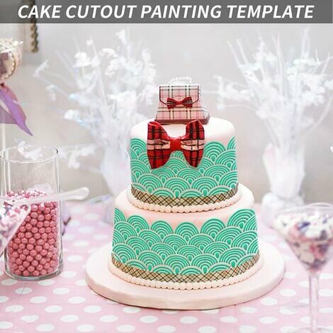 Rope Trellis Stencil for Cakes