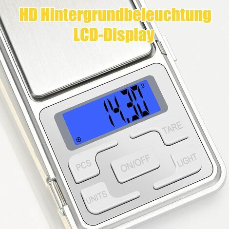 Precision Scales, 500g 0.01g, Pocket Scale, Jewelry Scale, Tare Function,  For Kitchen, Coffee, Drug