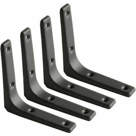 LMLY Wall Shelf Bracket 4Pcs Metal Bracket 100mm x 100mm Heavy Duty ...