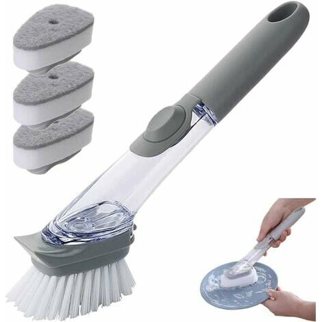 3 Pack Kitchen Sink Squeegee 2 in 1 Double-Ended TPR Dish Scraper