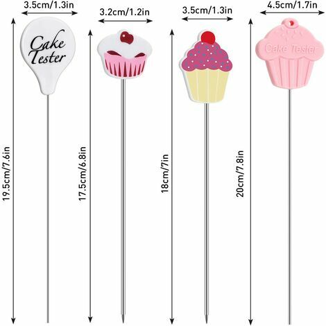 1pc Baking Cake Tester Pin, Dessert Detail Cute Stainless Steel Tester For  Baking