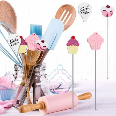 1pc Baking Cake Tester Pin, Dessert Detail Cute Stainless Steel Tester For  Baking