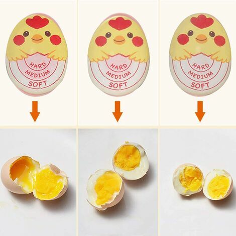 1pc Egg Cooking Timer For Soft & Hard Boiled Eggs With Cartoon Design,  Kitchen Tool