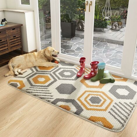 Indoor Door Mat, 20x47, Non-Slip Absorbent Resist Dirt Entrance