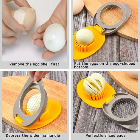 Egg Cutter, Hard Boiled Egg Cutter, Egg Carving Tool, Egg Slicer,  Professional Egg Cutter, Stainless Steel Egg Cutter, Used For Cutting Eggs,  Bananas