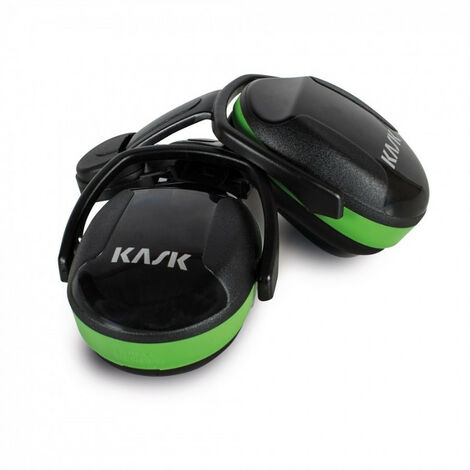 Coquilles anti-bruit SC1 WHP00004 – Réduction sonore SNR 23-25 dB – Non-conductrices pour haute tension – Taille unique – Noir/Vert – Kask